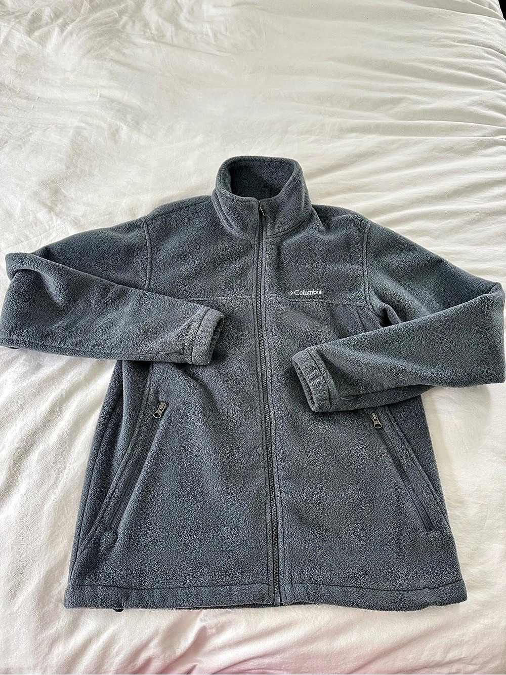 Columbia Interchange Fleece Jacket Gray Fleece Jacket Size Medium